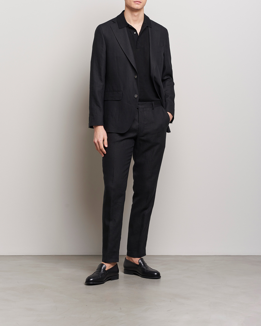 Herre | Blazere & jakker | Oscar Jacobson | Fogerty Linen Blazer Black