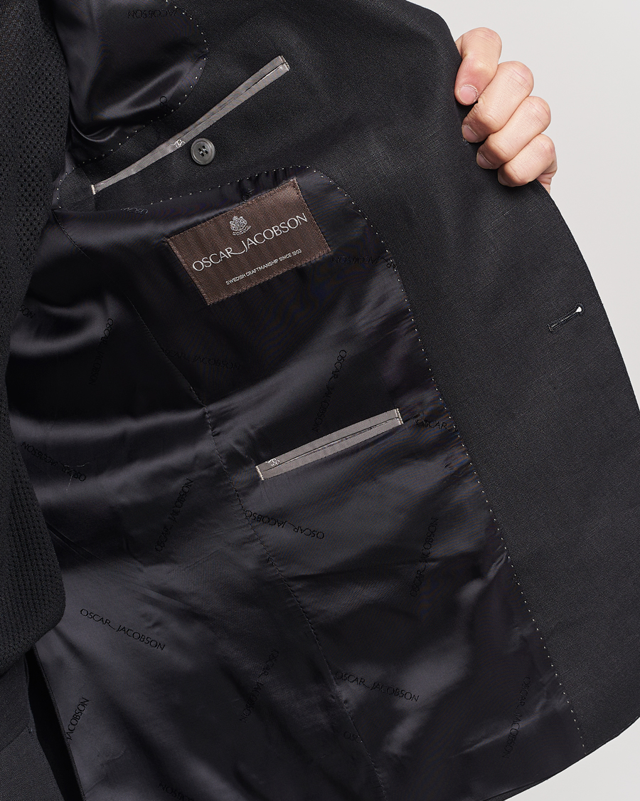 Herre | Blazere & jakker | Oscar Jacobson | Fogerty Linen Blazer Black