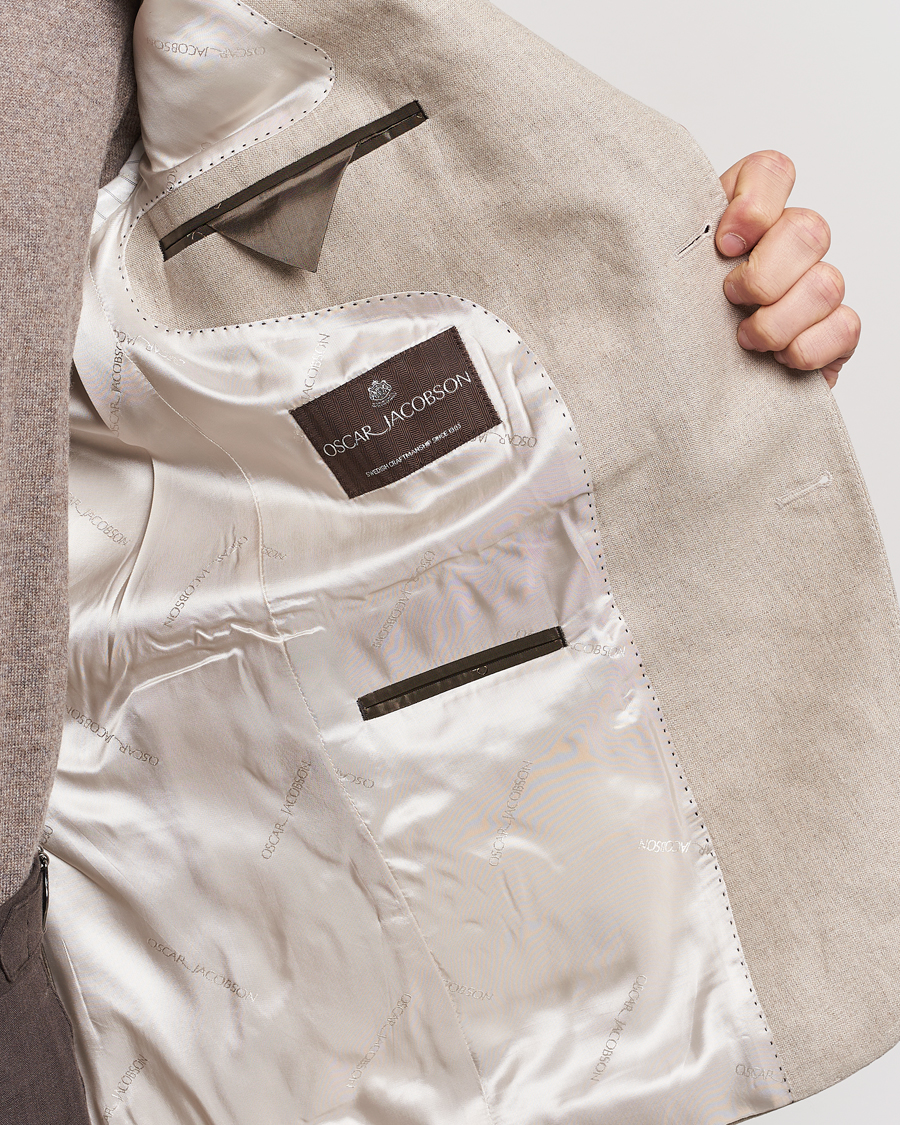 Herre | Blazere & jakker | Oscar Jacobson | Fogerty Linen Blazer Beige