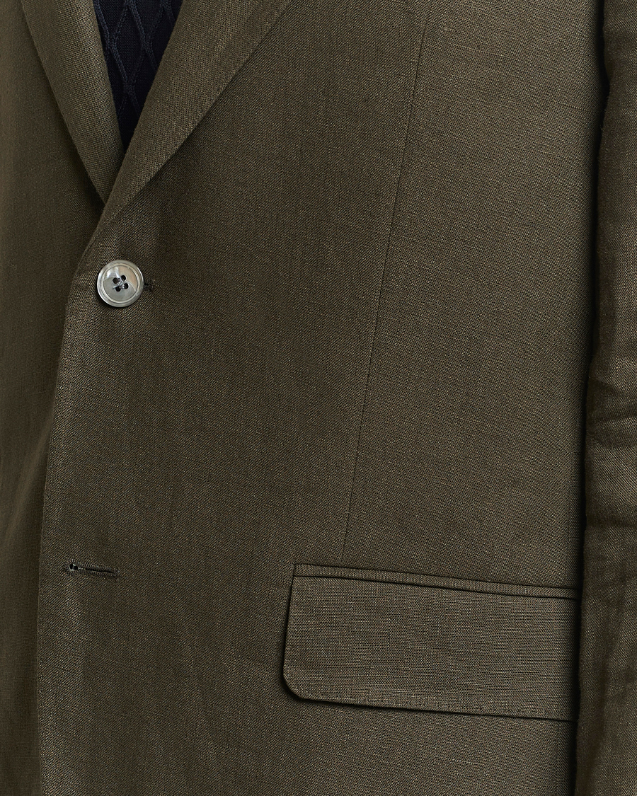 Herre | Blazere & jakker | Oscar Jacobson | Fogerty Linen Blazer Olive