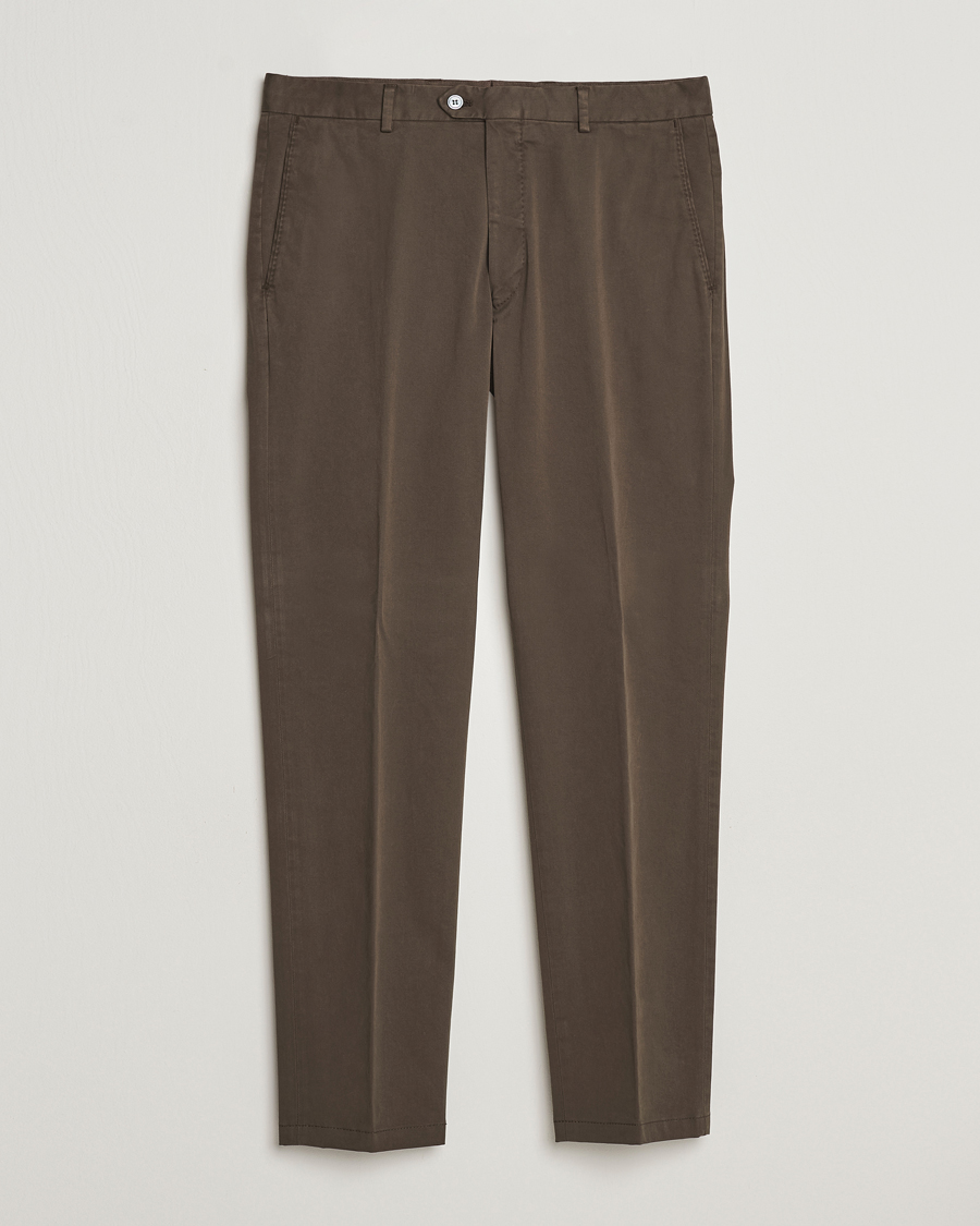 Herre |  | Oscar Jacobson | Denz Casual Cotton Trousers Olive