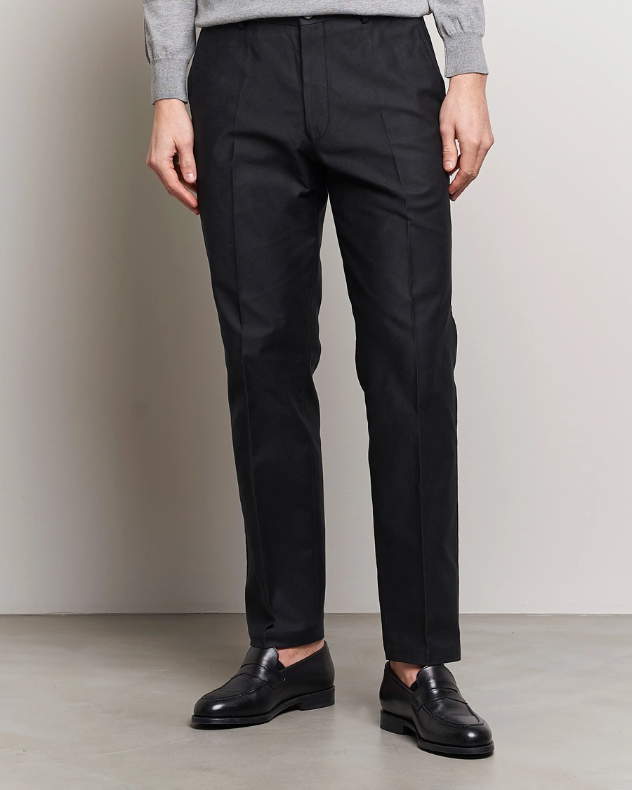 Herre |  | Oscar Jacobson | Decker Cotton Trousers Black