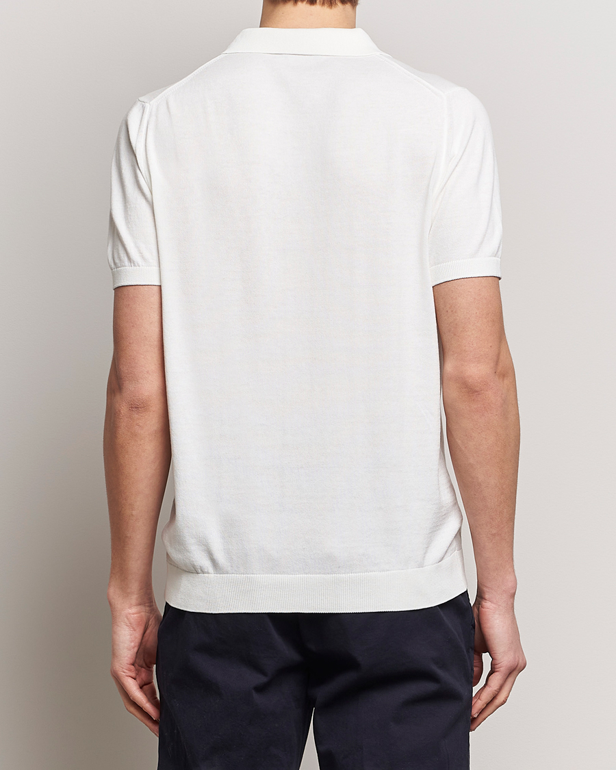 Herre | Polotrøjer | Oscar Jacobson | Otto Short Sleeve Zip Polo White