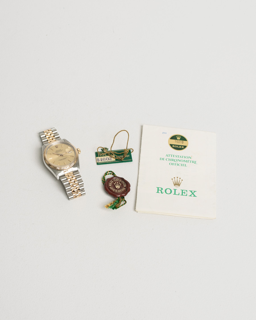 Herre | Pre-Owned & Vintage Watches | Rolex Pre-Owned | Datejust 16013 Oystert Perpetual G/S Silver