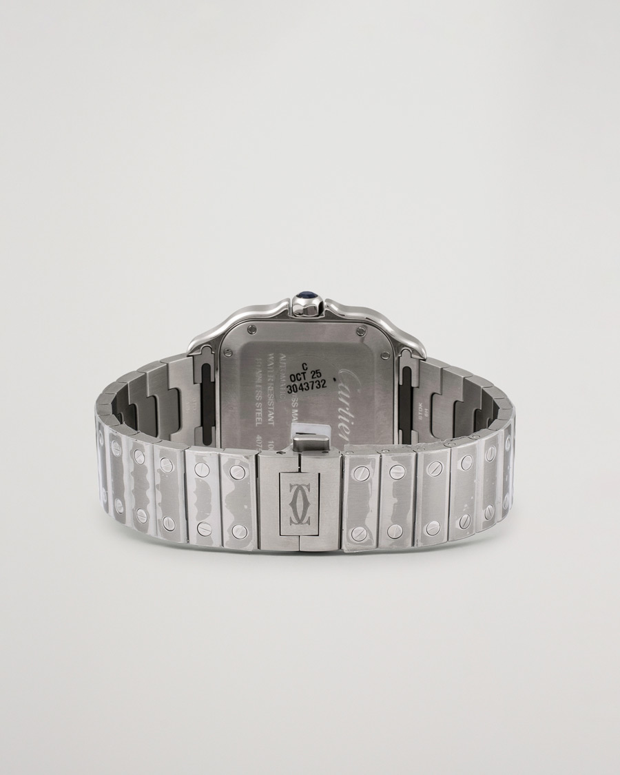 Herre | Cartier Pre-Owned Santos De Cartier WSSA0029 Steel White Silver | Cartier Pre-Owned | Santos De Cartier WSSA0029 Steel White Silver