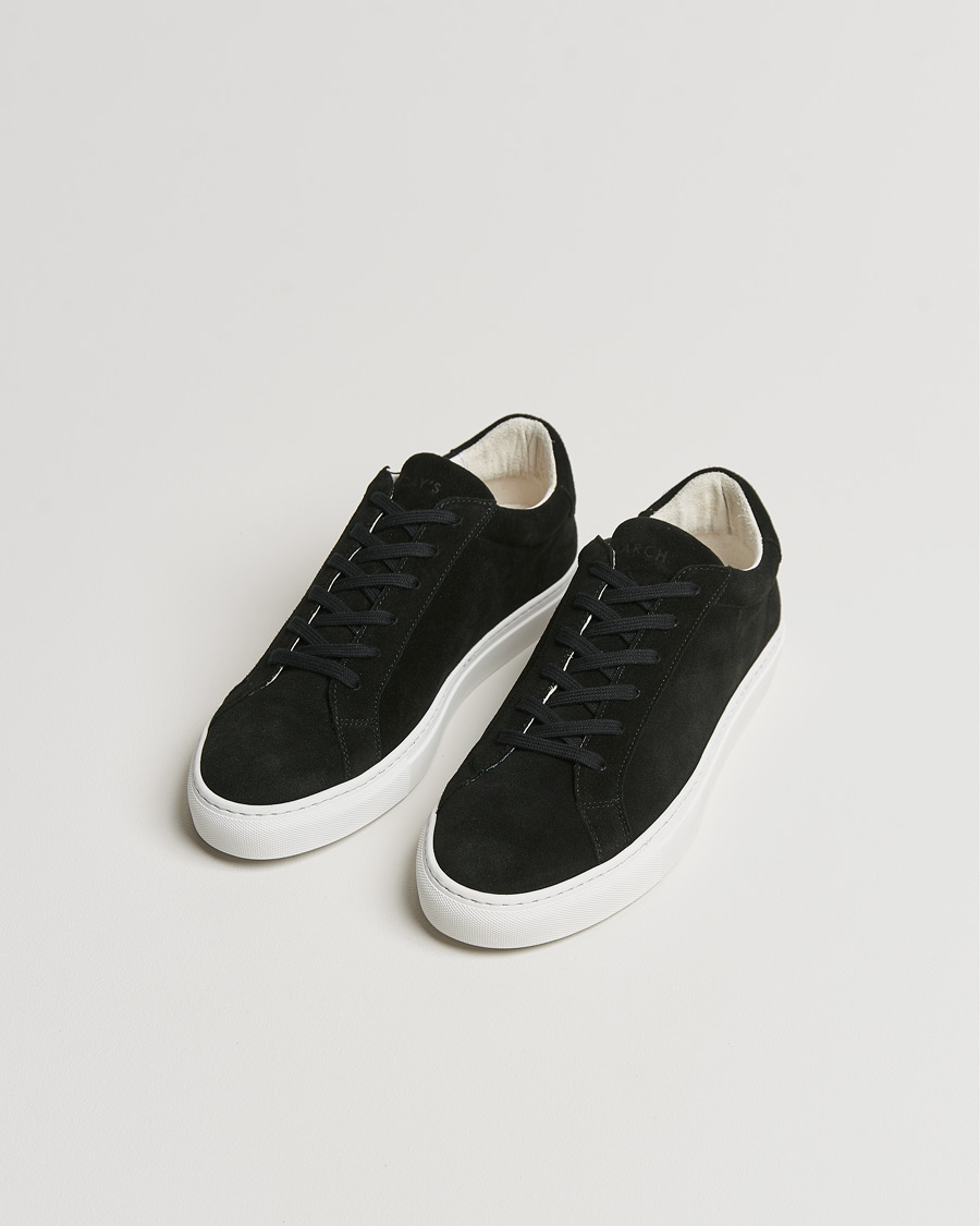 Herre |  | A Day\'s March | Suede Marching Sneaker Black