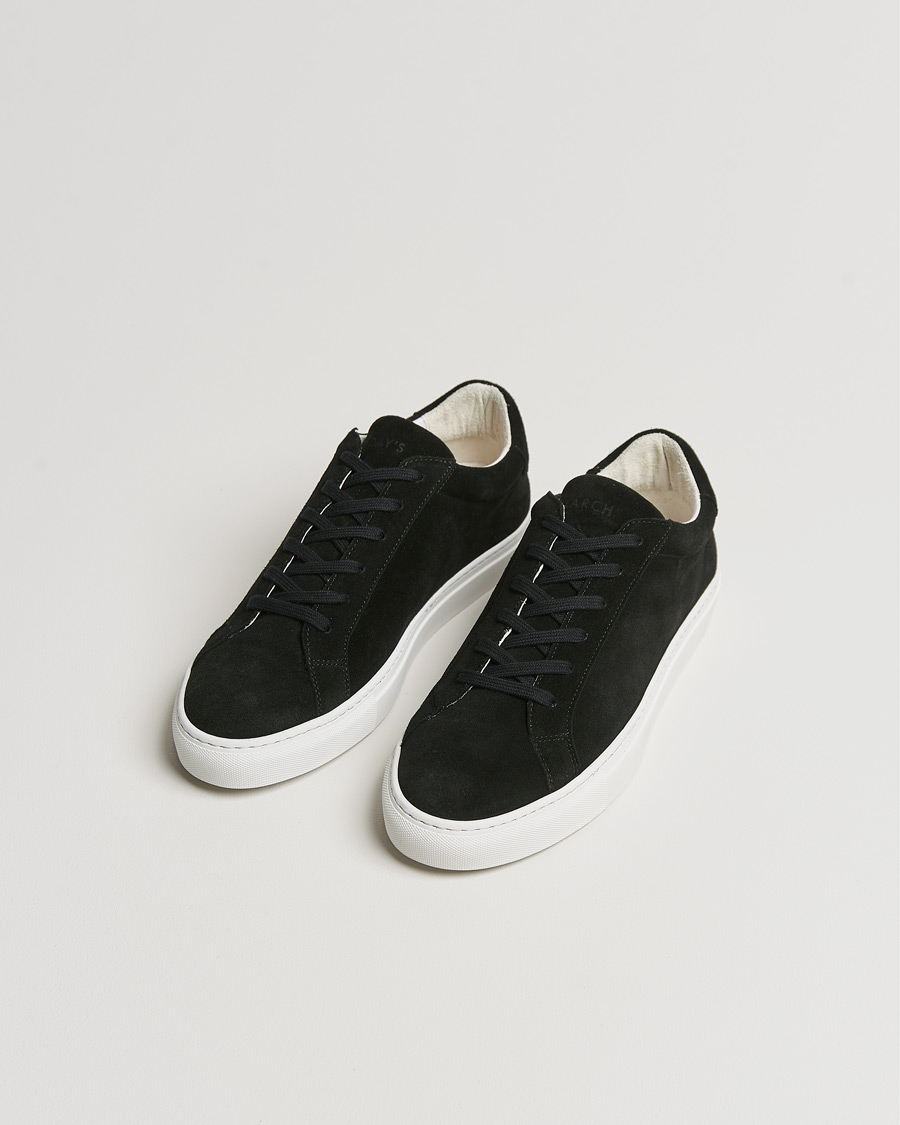Herre | A Day's March Suede Marching Sneaker Black | A Day's March | Suede Marching Sneaker Black