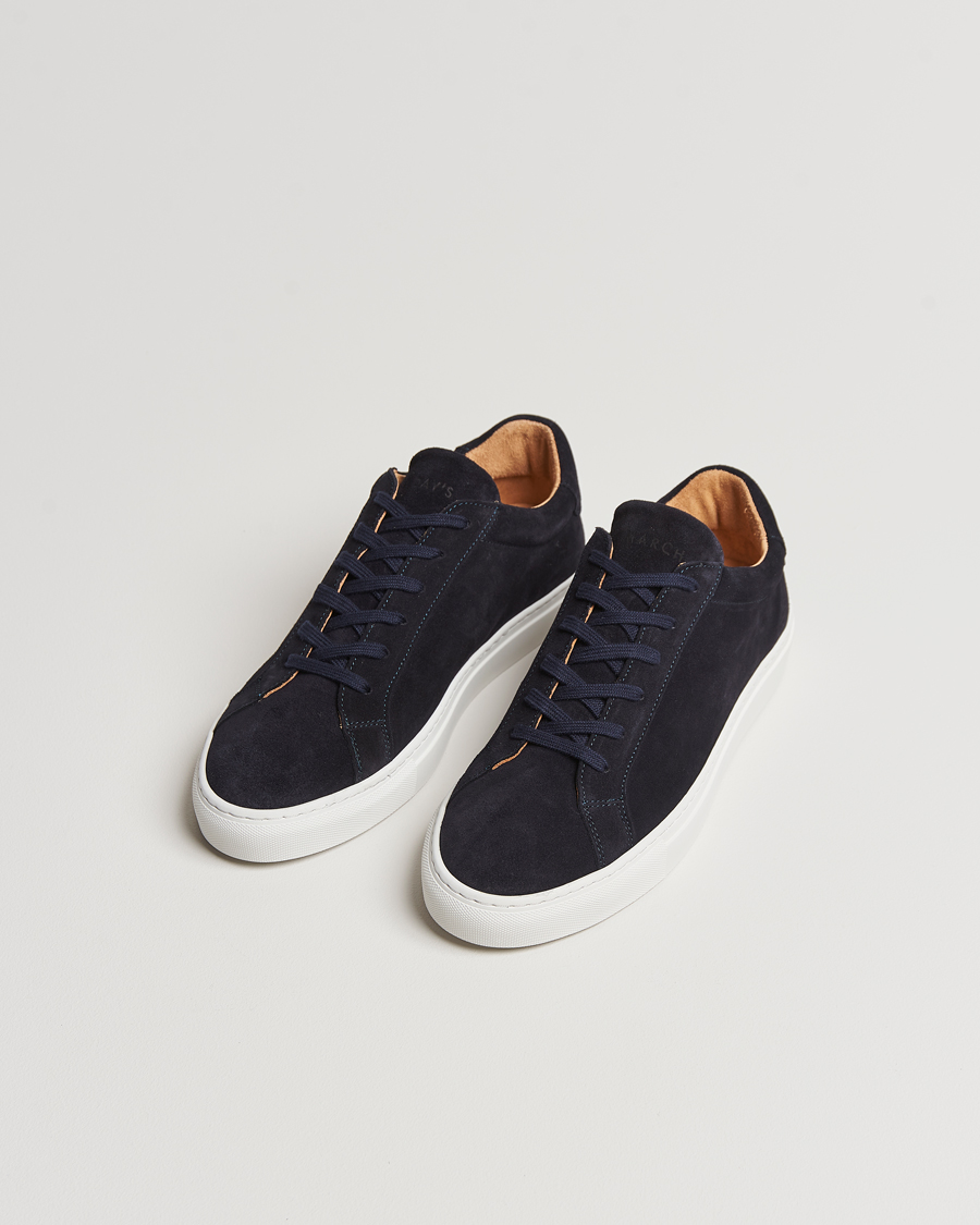 Herre | Sko i ruskind | A Day's March | Suede Marching Sneaker Navy