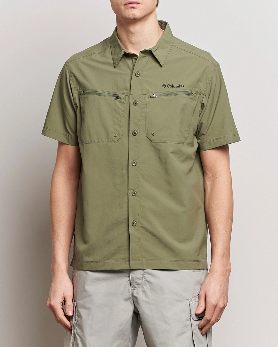 Herre | Active | Columbia | Mountaindale Short Sleeve Outdoor Shirt Stone Green