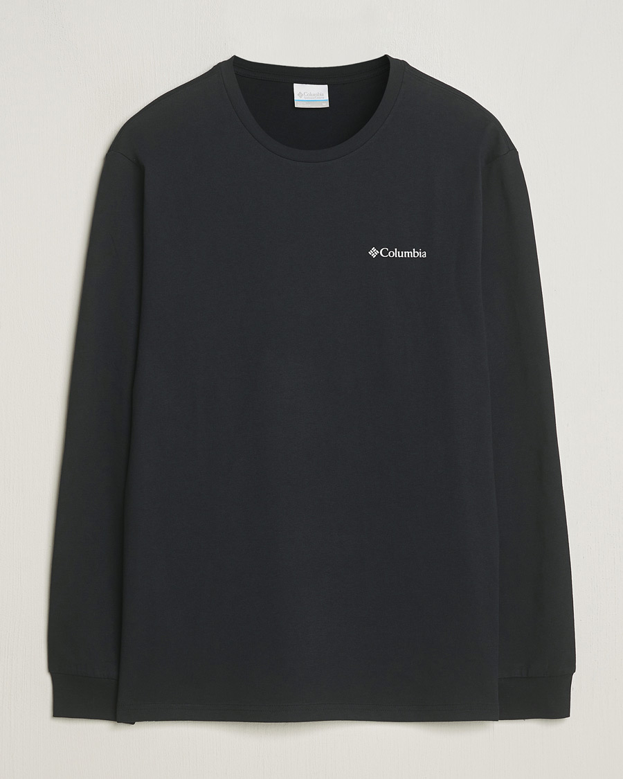Herre | T-Shirts | Columbia | Explorers Canyon Long Sleeve T-Shirt Black