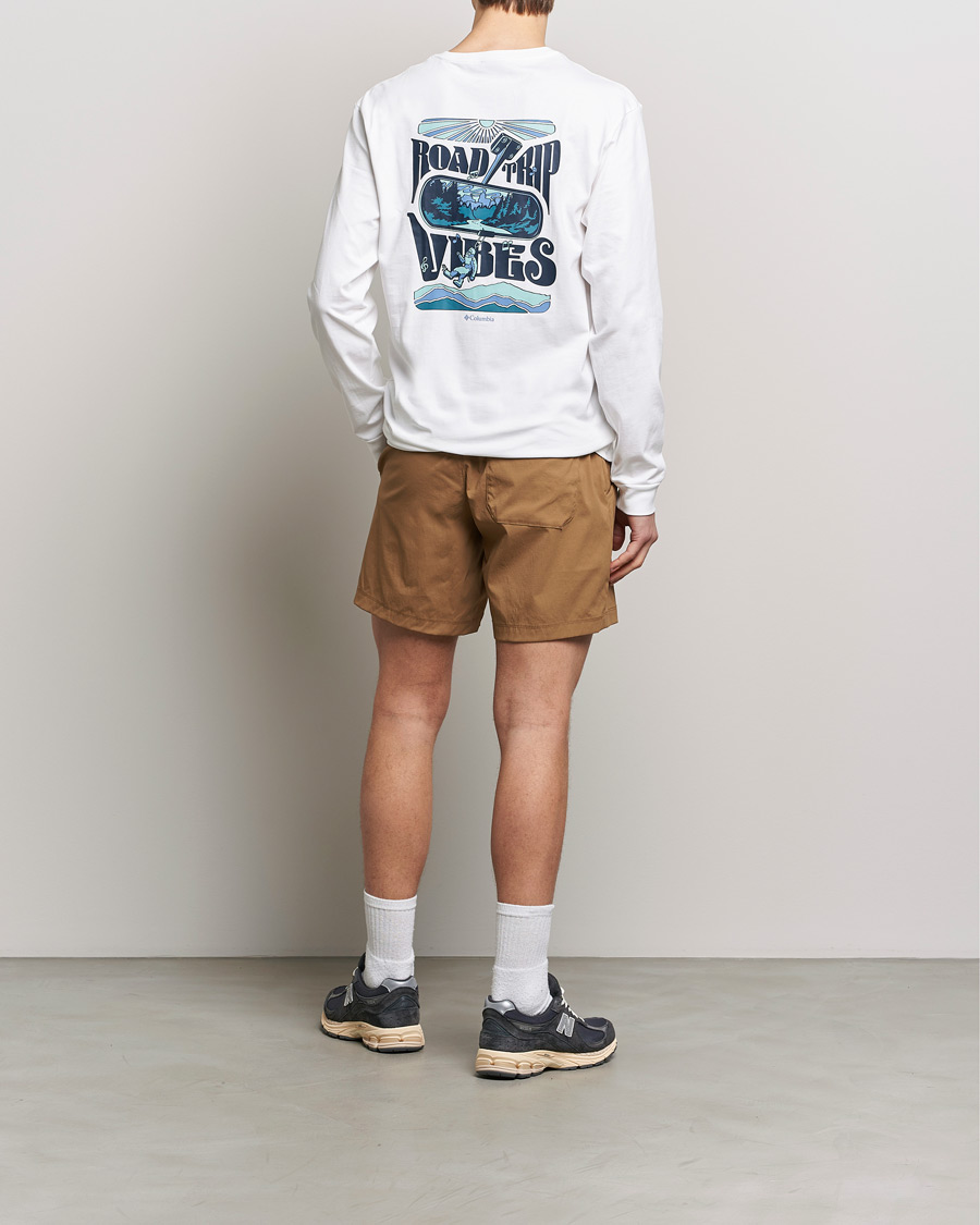 Herre | T-Shirts | Columbia | Explorers Canyon Long Sleeve T-Shirt White