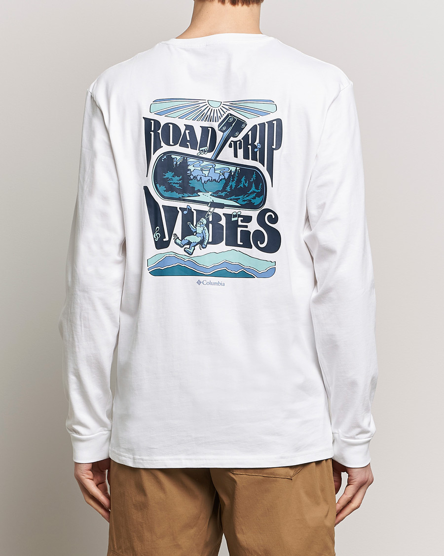 Herre | T-Shirts | Columbia | Explorers Canyon Long Sleeve T-Shirt White