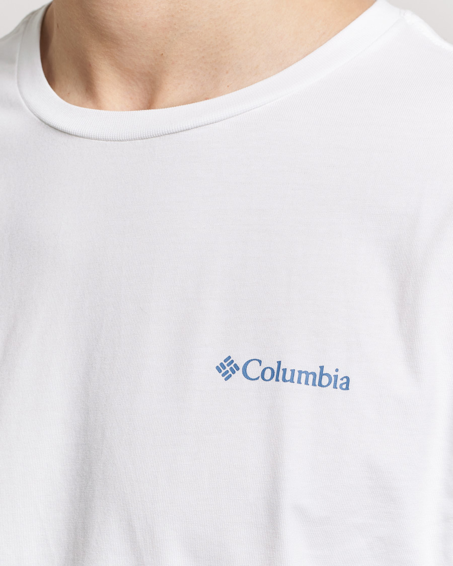 Herre | T-Shirts | Columbia | Explorers Canyon Long Sleeve T-Shirt White