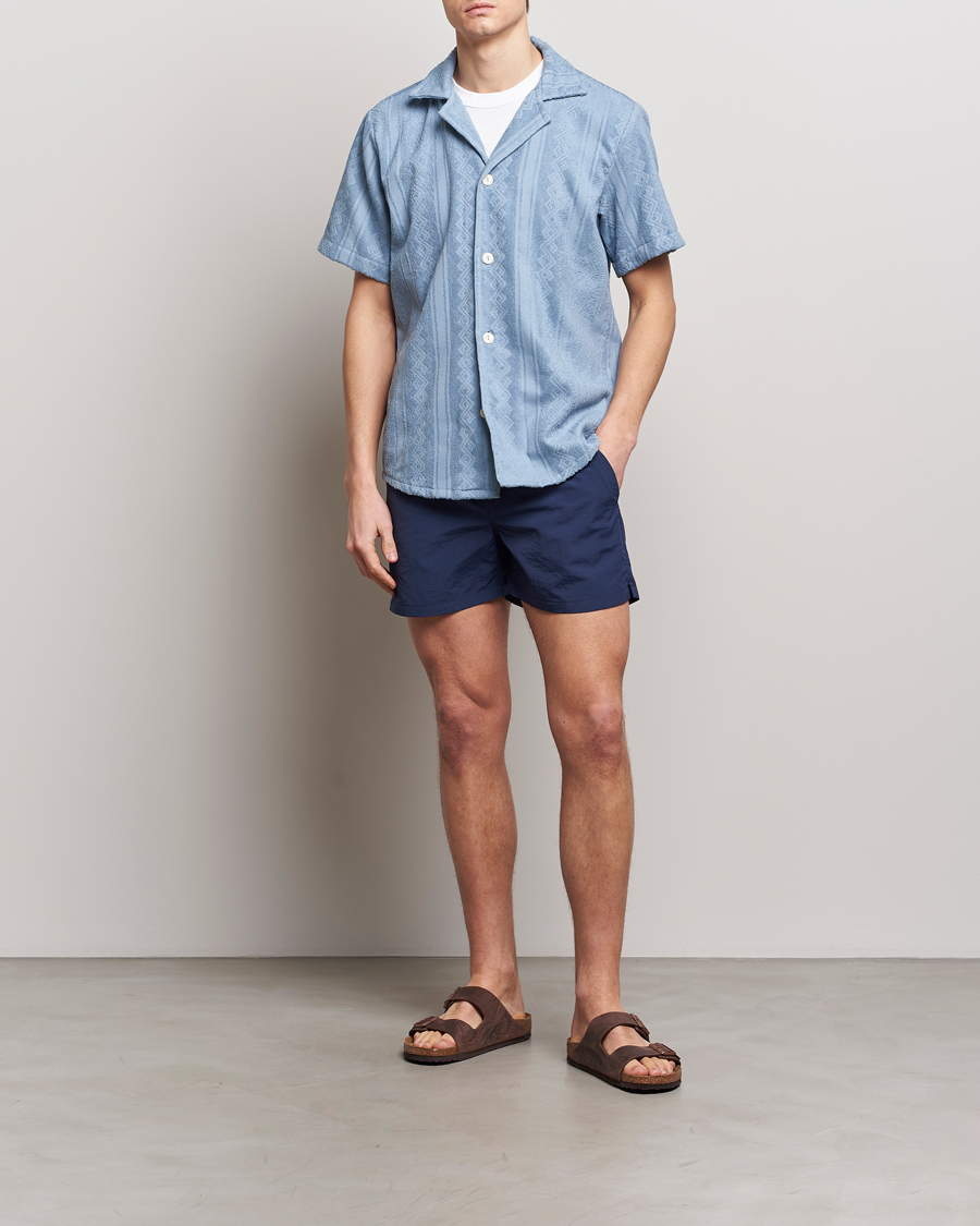 Herre | Skjorter | OAS | Terry Cuba Short Sleeve Shirt Ancora
