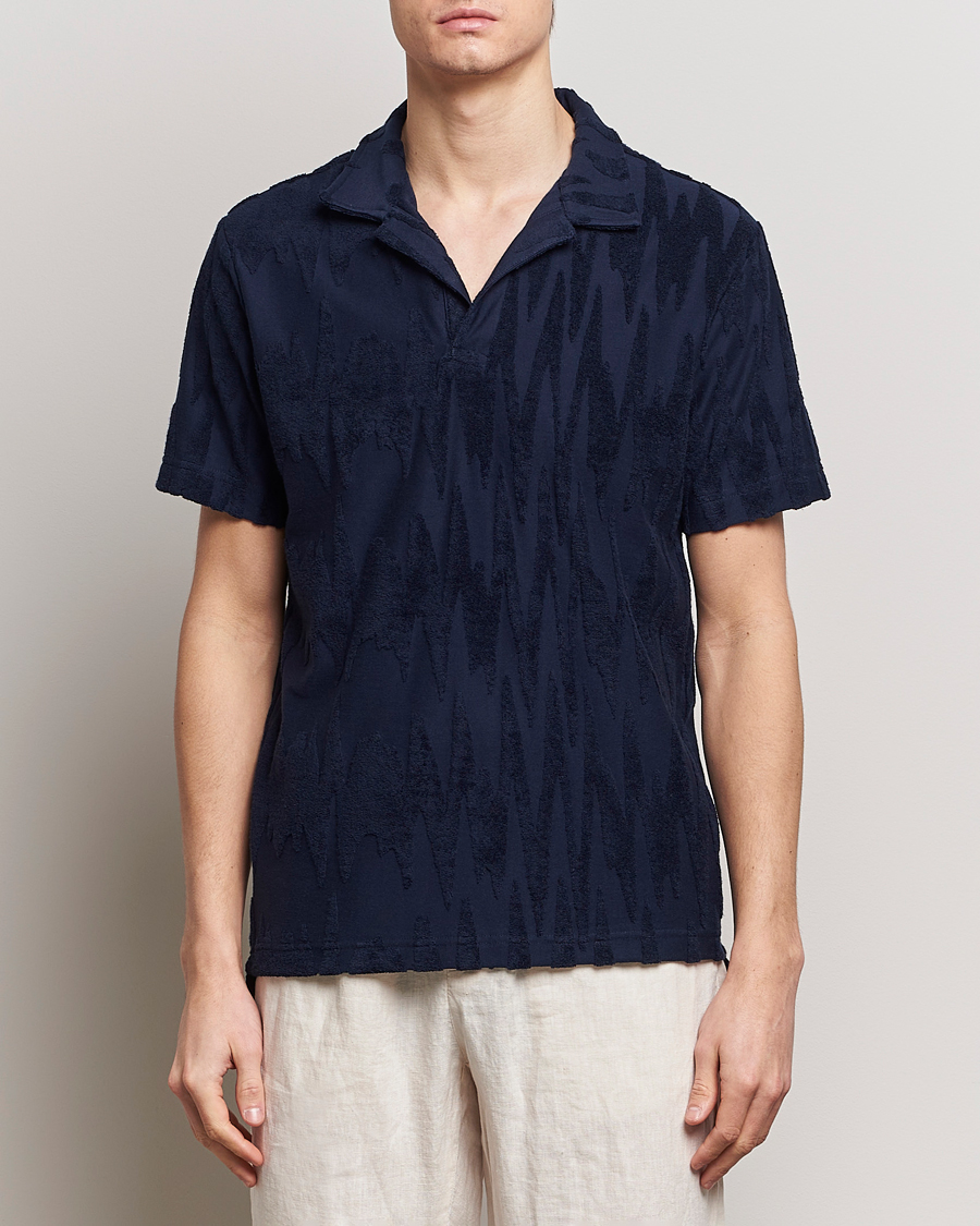 Herr |  | OAS | Short Sleeve Terry Polo Glitch