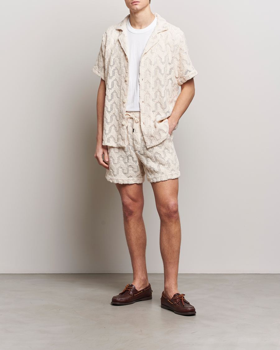 Herre |  | OAS | Atlas Cuba Crochet Shorts Off White