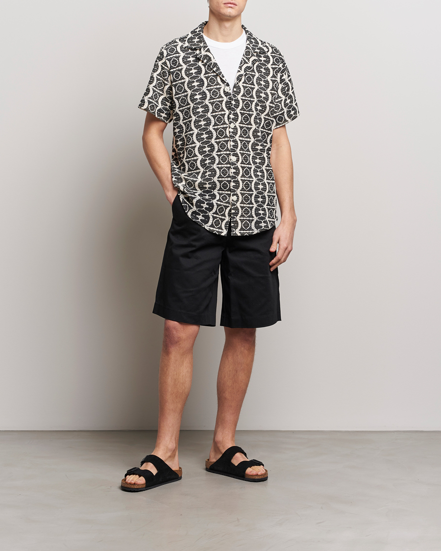Herre | Skjorter | OAS | Short Sleeve Cuba Net Shirt Hypnotise