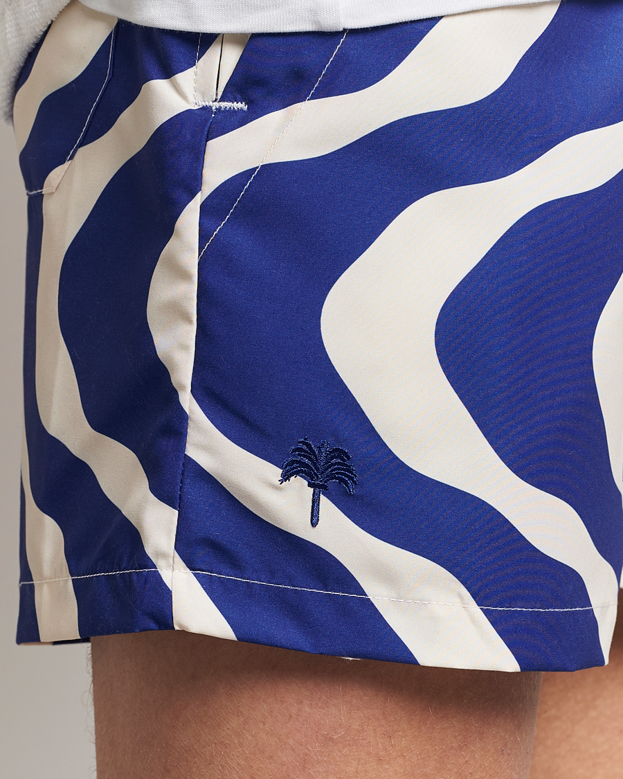 Herre | Badebukser | OAS | Printed Swimshorts Blue Rippling