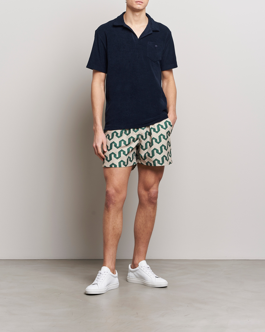 Herre | Badebukser | OAS | Printed Swimshorts Atlas