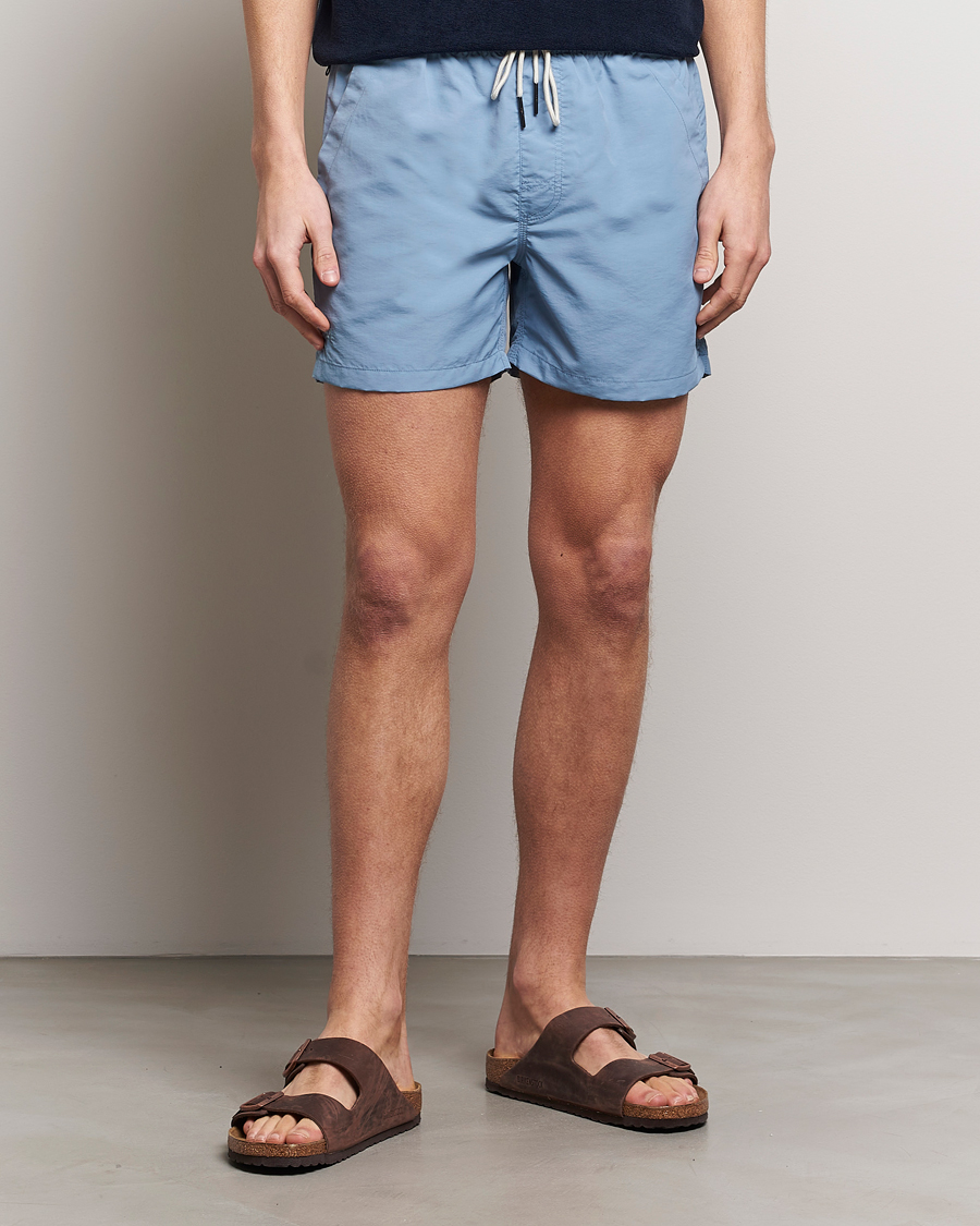 Herre | Badebukser | OAS | Plain Swimshorts Sky