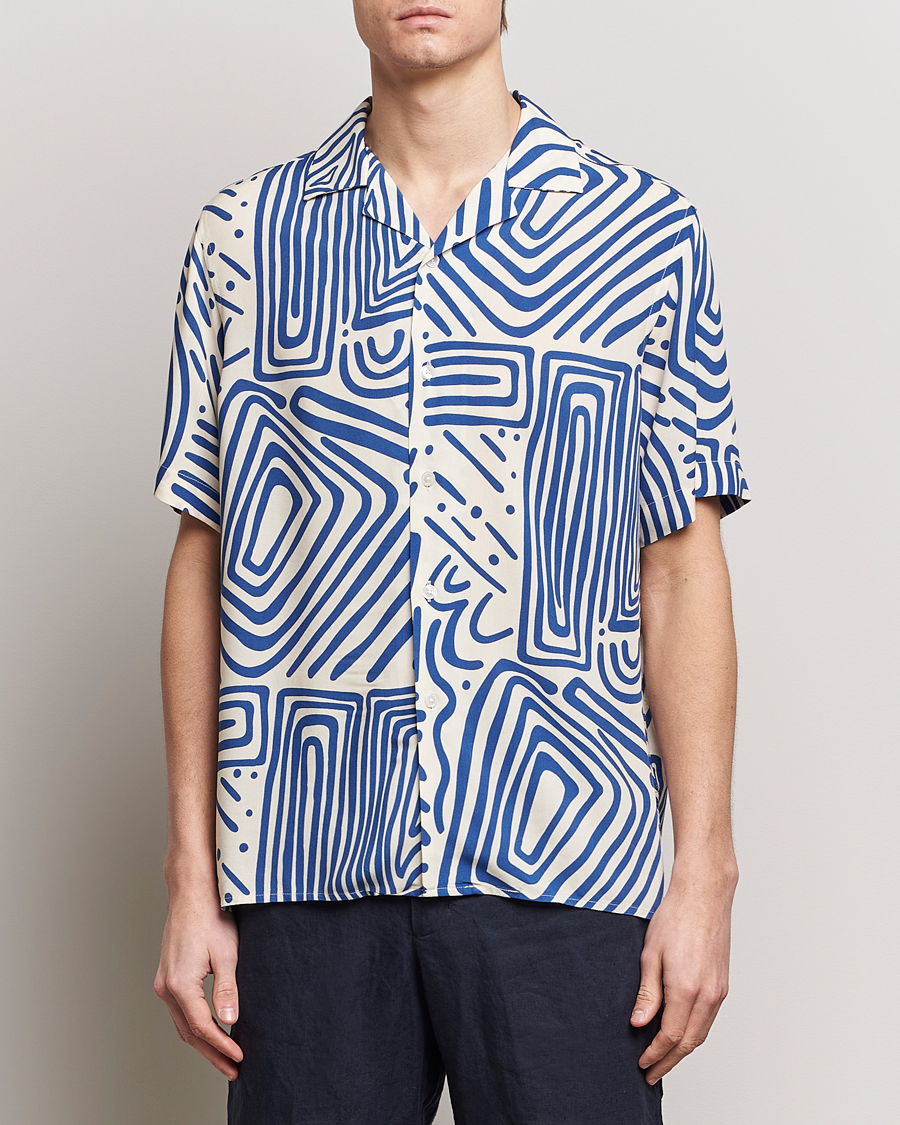 Herre | OAS | OAS | Viscose Resort Short Sleeve Shirt Eldovado