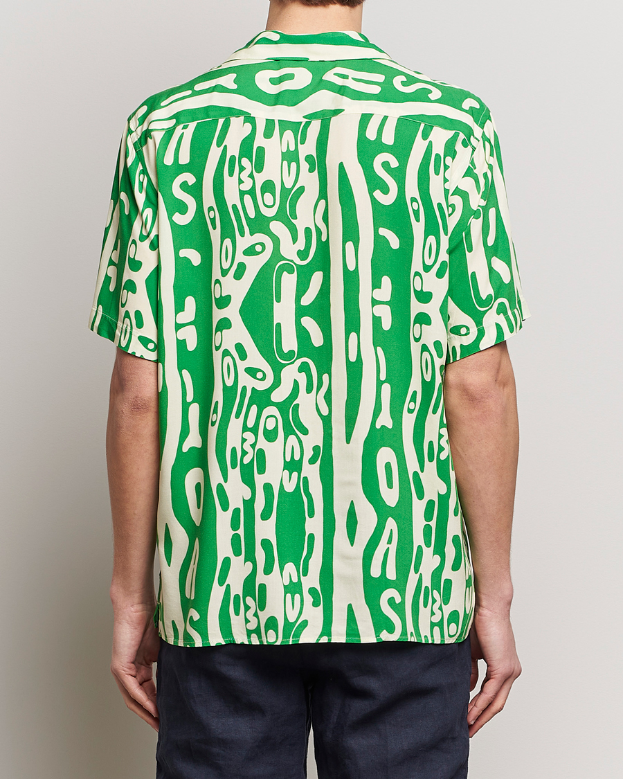 Herre | Skjorter | OAS | Viscose Resort Short Sleeve Shirt Verdant