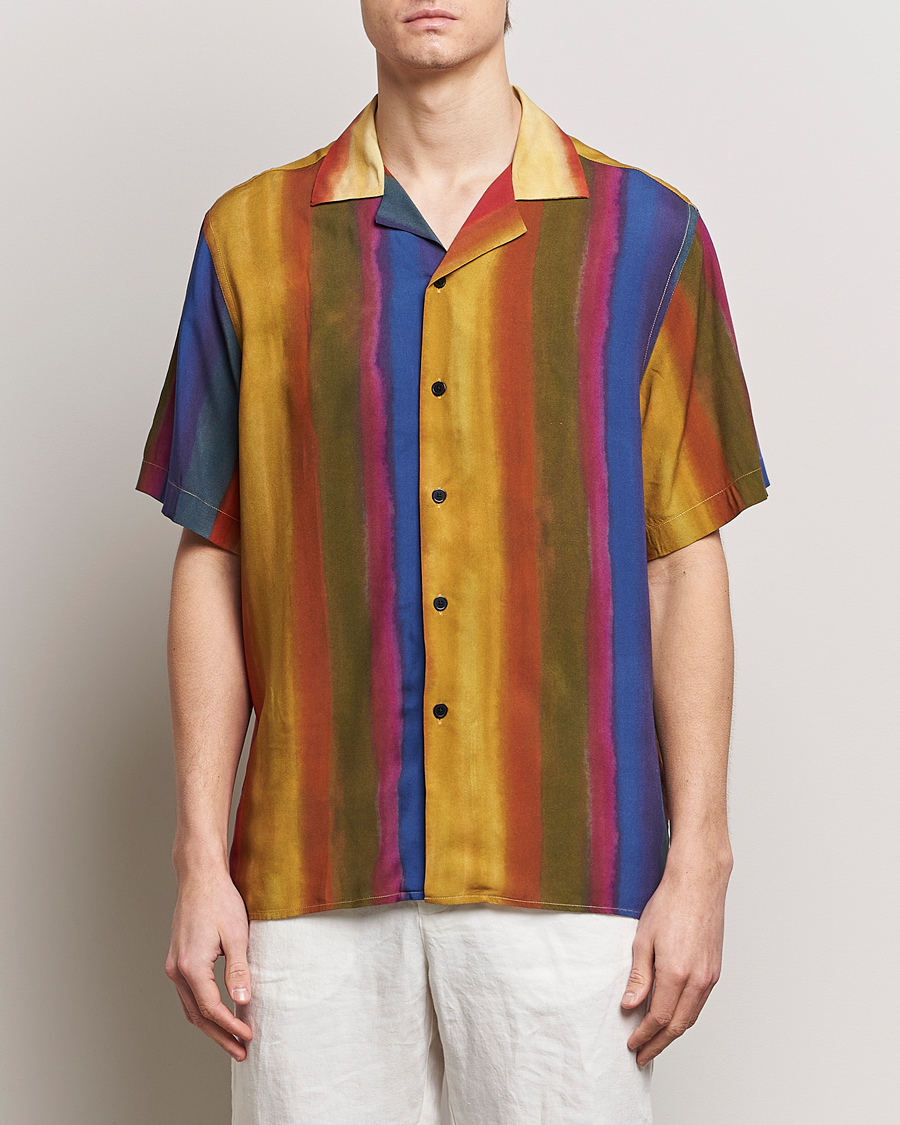 Herre | Kortærmede skjorter | OAS | Viscose Resort Short Sleeve Shirt Terrane