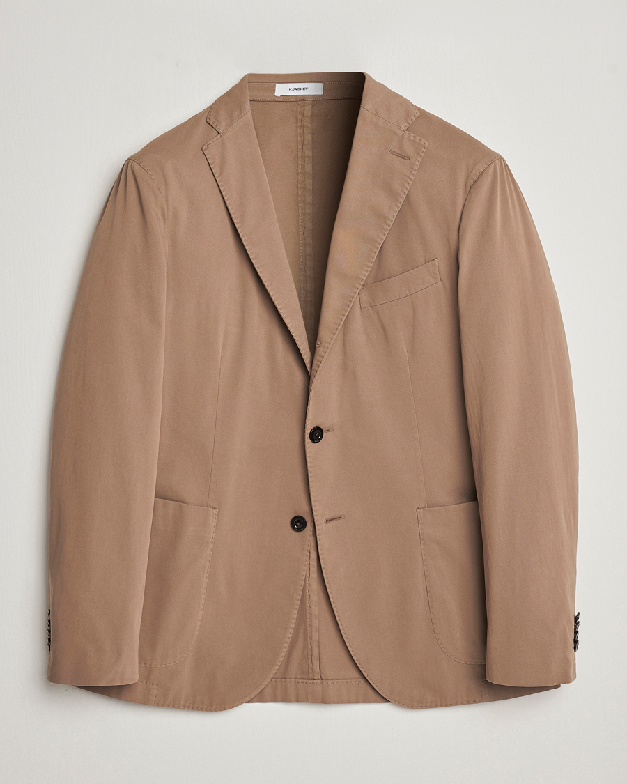 Herre | Blazere & jakker | Boglioli | K Jacket Cotton Stretch Blazer Beige