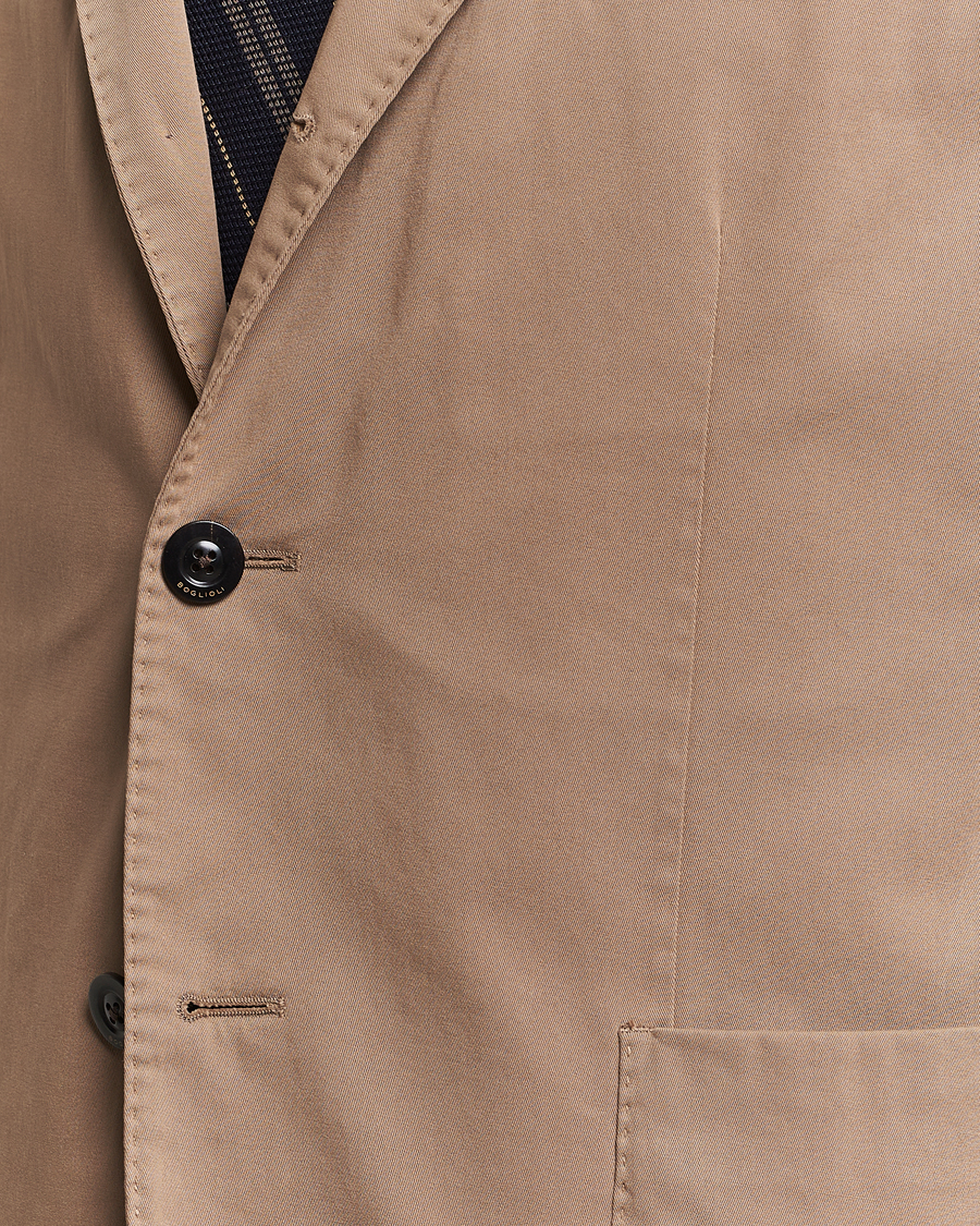 Herre | Blazere & jakker | Boglioli | K Jacket Cotton Stretch Blazer Beige