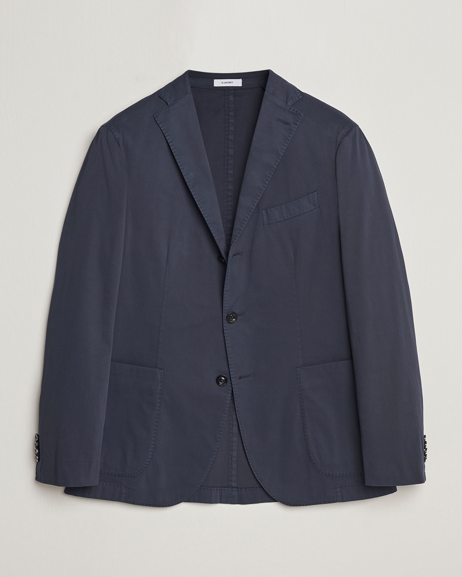 Herre | Blazere & jakker | Boglioli | K Jacket Cotton Stretch Blazer Navy