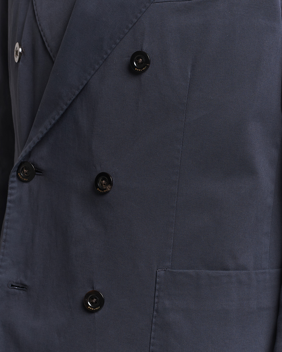 Herre | Blazere & jakker | Boglioli | K Jacket Double Breasted Cotton Blazer Navy