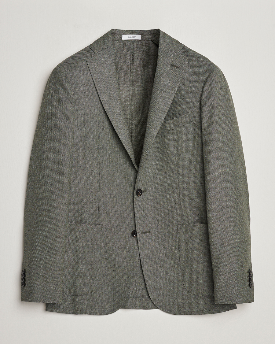 Herre | Blazere & jakker | Boglioli | K Jacket Wool Hopsack Blazer Sage Green