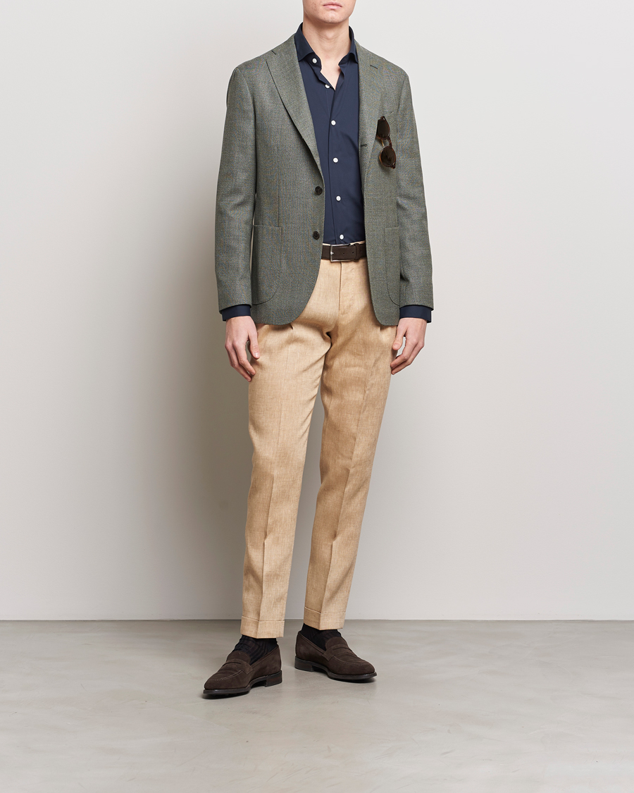 Herre | Blazere & jakker | Boglioli | K Jacket Wool Hopsack Blazer Sage Green