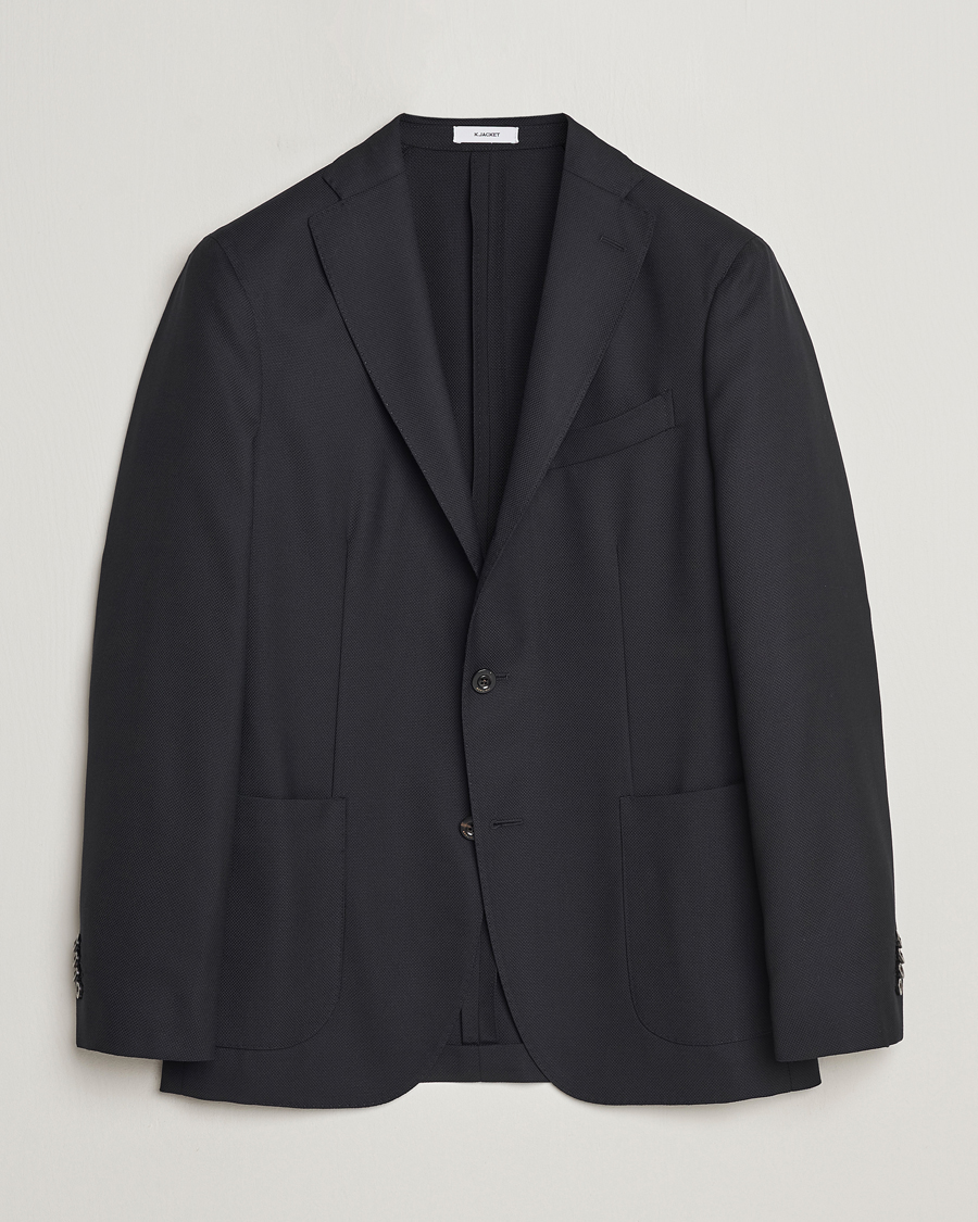 Herre | Blazere & jakker | Boglioli | K Jacket Wool Hopsack Blazer Black
