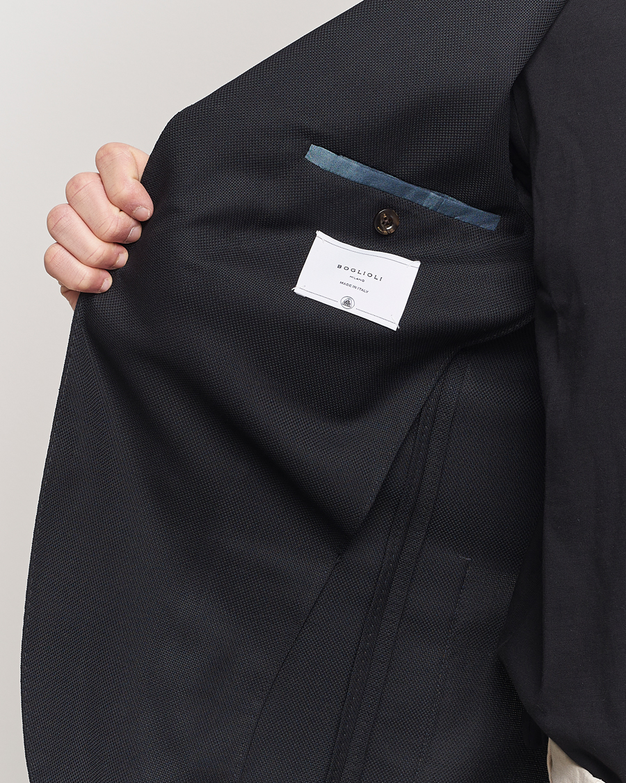 Herre | Blazere & jakker | Boglioli | K Jacket Wool Hopsack Blazer Black