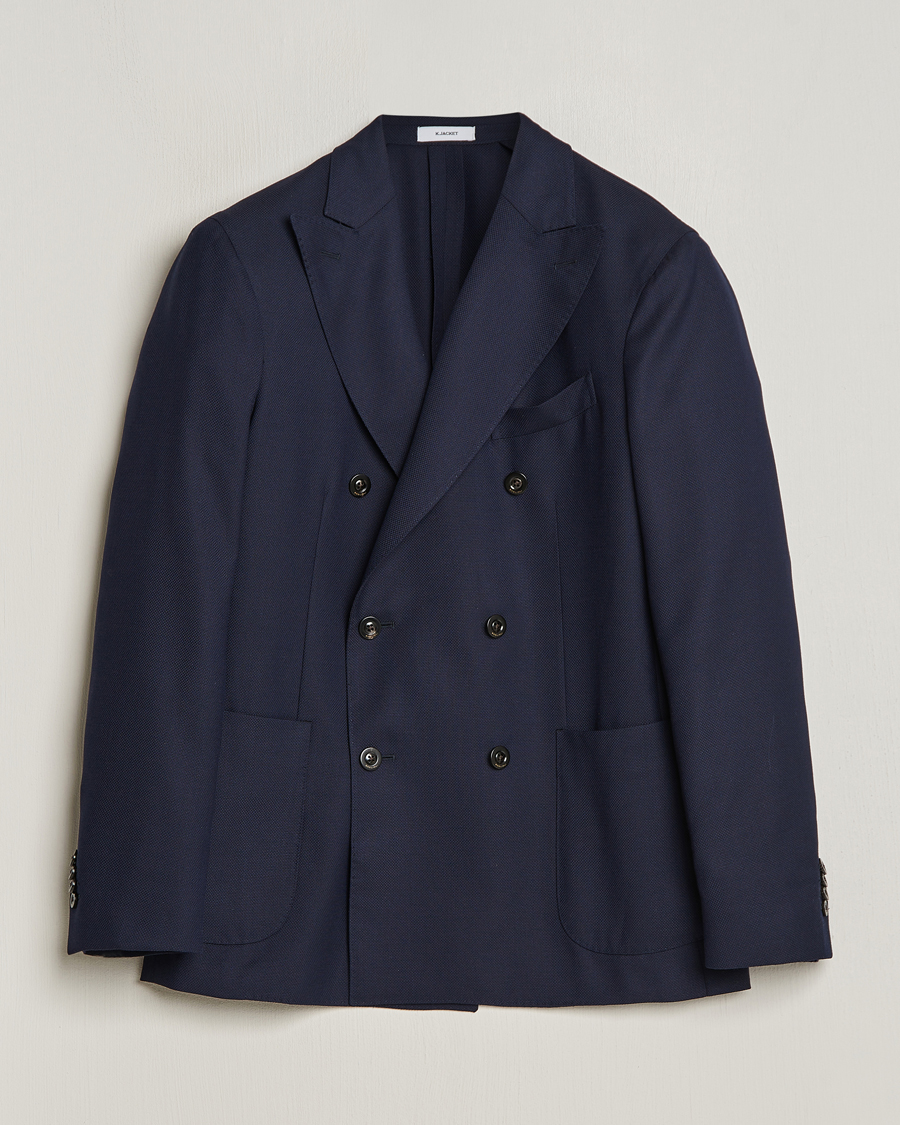 Herre | Blazere & jakker | Boglioli | K Jacket Double Breasted Wool Blazer Navy