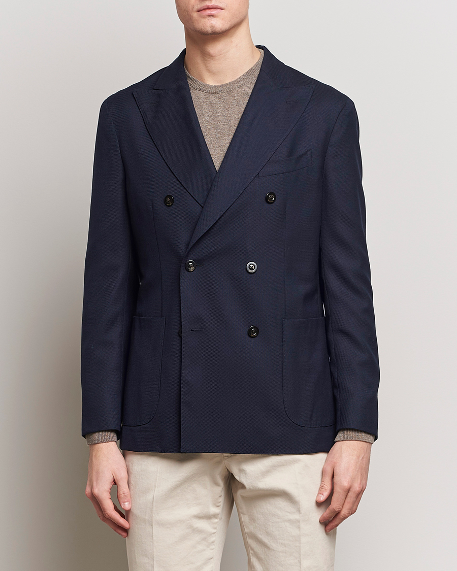 Herre | Tøj | Boglioli | K Jacket Double Breasted Wool Blazer Navy