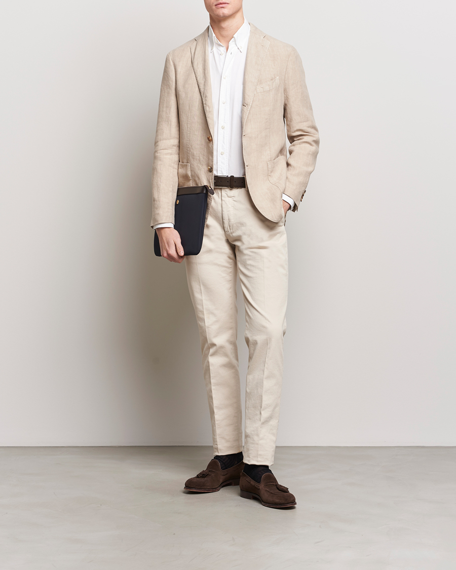 Herre | Blazere & jakker | Boglioli | K Jacket Linen Blazer Light Beige