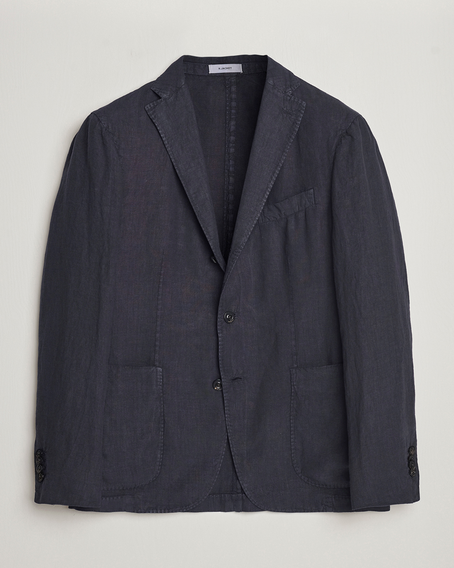 Herre | Blazere & jakker | Boglioli | K Jacket Linen Blazer Navy