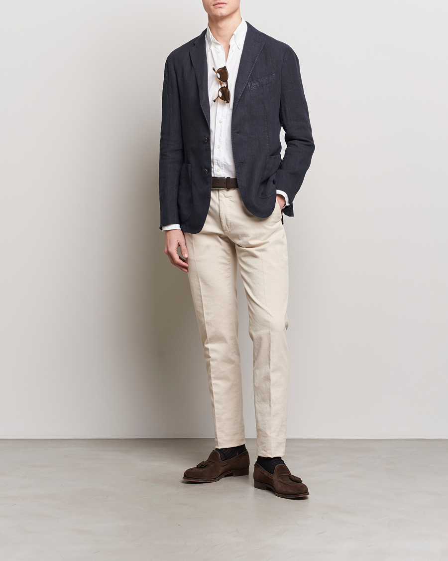 Herre | Blazere & jakker | Boglioli | K Jacket Linen Blazer Navy