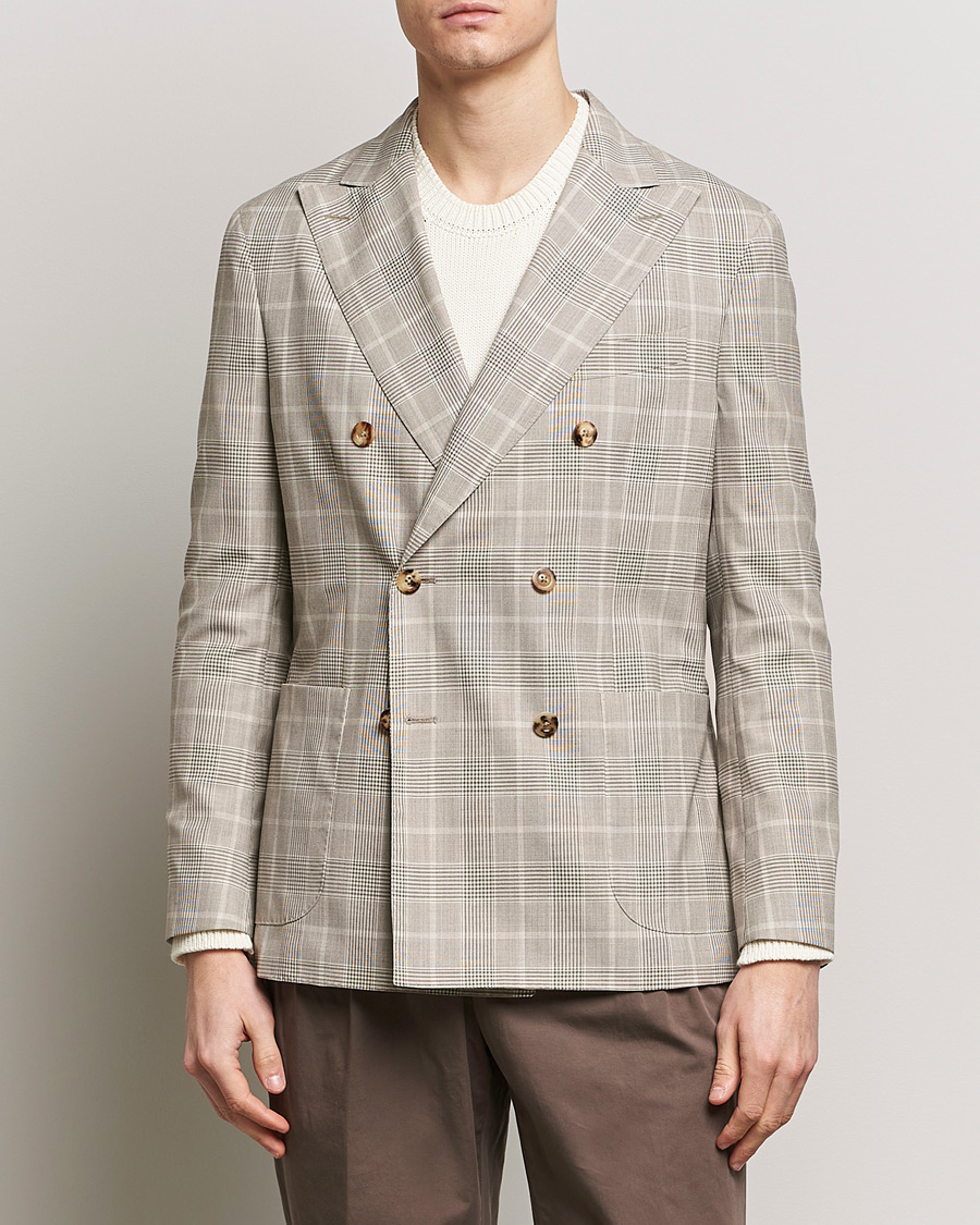 Herre | Blazere & jakker | Boglioli | K Jacket Prince Of Wales Blazer Light Beige