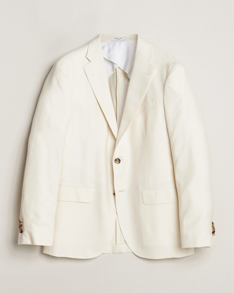 Herre | Blazere & jakker | Boglioli | Cashmere/Silk Cocktail Jacket Off White
