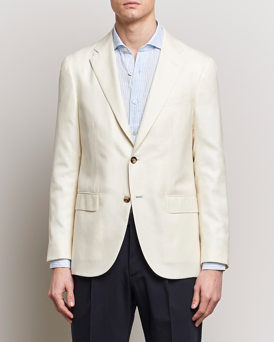 Herre | Blazere & jakker | Boglioli | Cashmere/Silk Cocktail Jacket Off White