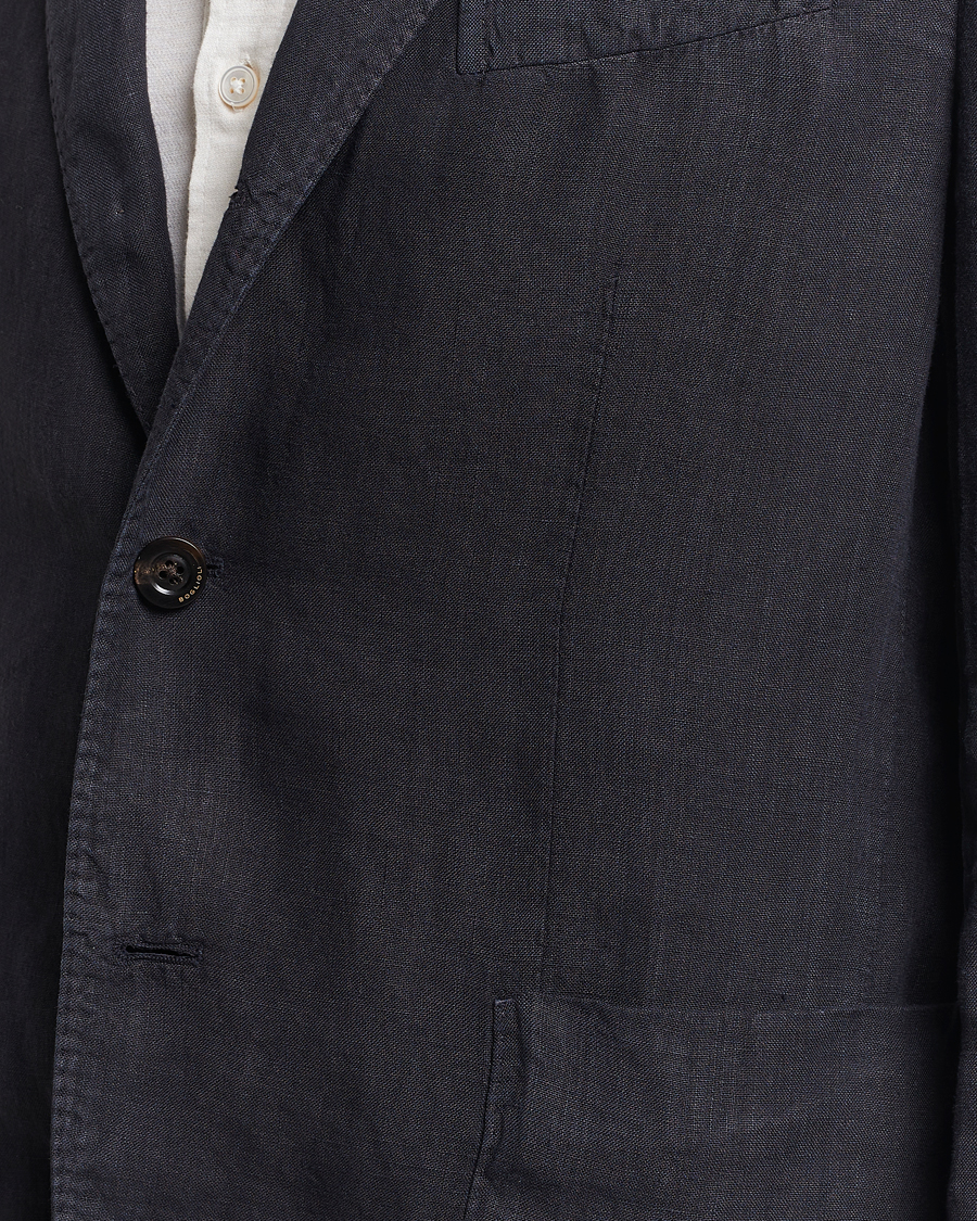 Herre | Jakkesæt | Boglioli | K Jacket Linen Suit Navy