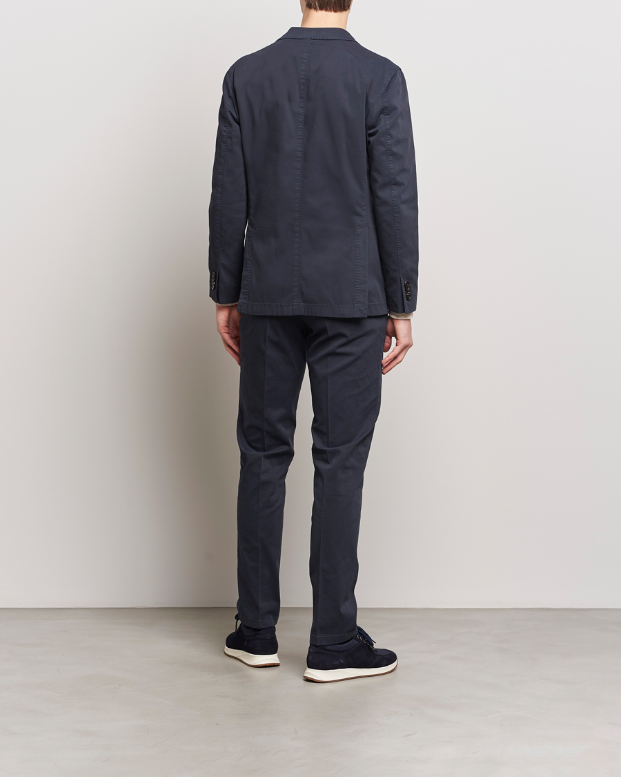 Herre | Todelte jakkesæt | Boglioli | K Jacket Cotton Stretch Suit Navy