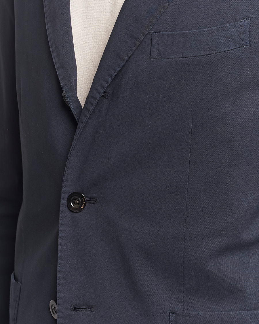 Herre | Jakkesæt | Boglioli | K Jacket Cotton Stretch Suit Navy