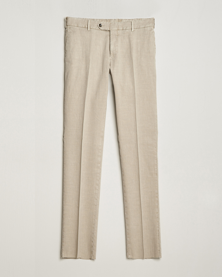 Herr |  | PT01 | Slim Fit Linen Drawstring Pants Light Beige