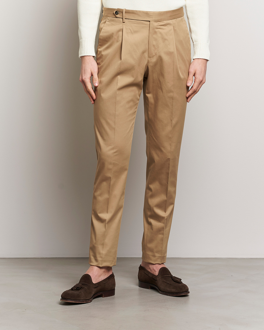 Herre | Afdelinger | PT01 | Gentleman Fit Cotton/Stretch Chinos Beige