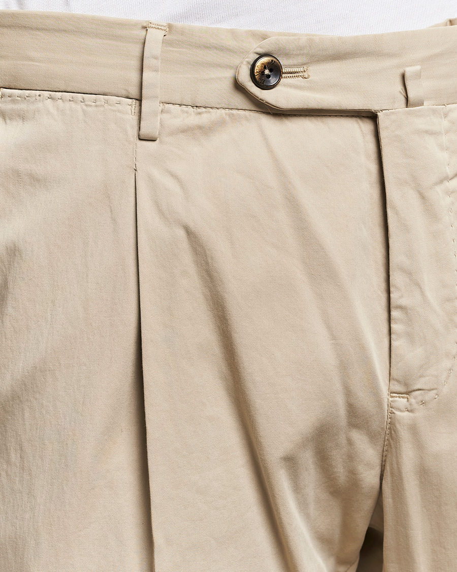 Herre | Bukser | PT01 | Slim Fit Garment Dyed Stretch Chinos Beige