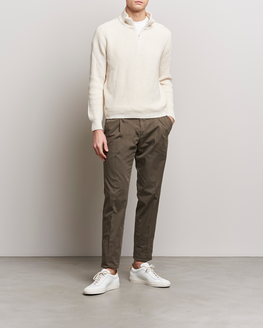 Herre | Bukser | PT01 | Slim Fit Garment Dyed Stretch Chinos Dark Brown